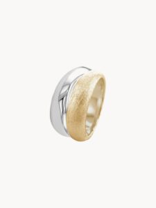 Vergoldeter Ring Avfud elegantes Schmuckstück mit glänzender Oberfläche und modernem Design