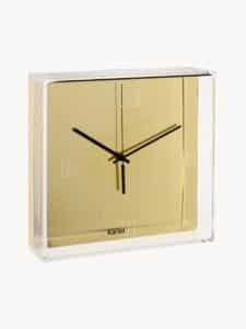 Wanduhr Tic & Tac modernes Design mit großen Zahlen und schlichtem Zifferblatt für Wohnzimmer und Büro