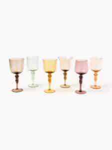 Handgefertigte Weingläser Goblet im 6er-Set aus klarem Glas für Weinliebhaber stilvolles Design elegante Form robust und langlebig ideal für besondere Anlässe und den täglichen Gebrauch