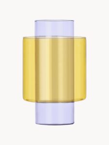 Handgefertigte Glas-Vase Boreale mit elegantem Design und klarer Form für stilvolle Blumendekoration