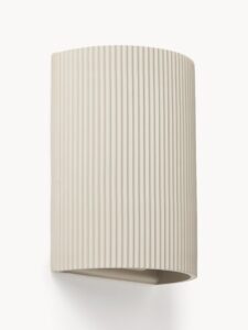 Wandleuchte in Taupe Farbe modernes Design für Wohnzimmer und Schlafzimmer energiesparend