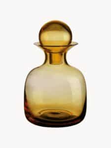 Karaffe bernsteinfarben mit elegantem Design aus hochwertigem Glas