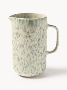 Handgefertigter Krug aus Keramik 890 ml mit kunstvollem Design und robustem Griff