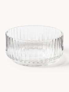 Mundgeblasene Schälchen 4 Stück Set aus hochwertigem Glas handgefertigte Schalen für Dekoration und Servieren