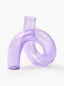 Handgefertigte Vase Zaida aus Keramik, Höhe 12 cm, dekorative Blumenvase in elegantem Design