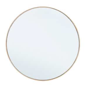 Spiegel M-RAHMEN COSMIC rund goldfarben mit 70 cm Durchmesser modern und elegant