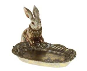 Kartenhalter Hase aus Holz mit filigranen Details ideal für Tischdekoration und Platzkartenhalter