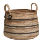 Korb Erba groß aus geflochtenem Naturmaterial ideal für Aufbewahrung und Dekoration