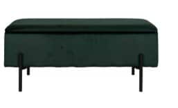 Bank mit Stauraum L 95 x H 43 aus Holz, praktische Sitzbank mit integriertem Stauraum, platzsparende Aufbewahrungslösung für Flur, Wohnzimmer oder Schlafzimmer, modernes und funktionales Möbelstück