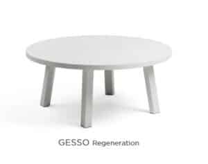 Nardi Maximo Beistelltisch 70 Mini in Braun mit Durchmesser 70 cm und Höhe 30 cm moderner Gartentisch aus robustem Material