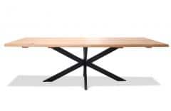 Essstisch aus Eiche massiv mit den Maßen 200 cm Länge und 90 cm Breite hochwertiger Esstisch robust und elegant geeignet für Wohnzimmer und Esszimmer