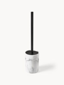 Toilettenbürste in eleganter Marmor-Optik für stilvolle Badezimmerpflege