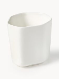 Porzellan-Espressobecher Set mit 4 Stück klassische Espressotassen weiß hochwertig langlebig