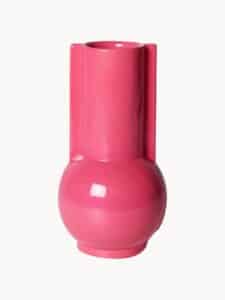 Design-Vase Pink modernes dekoratives Element für Wohnräume elegante stilvolle Blumenvase