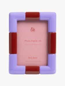 Kleiner Bilderrahmen 8x5 cm aus Holz für Fotos und Bilder