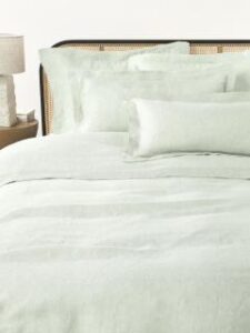 Bettwäsche-Set aus Leinen 5-teilig in Größe 135x200 cm, 80x80 cm und 40x80 cm, hochwertig und atmungsaktiv