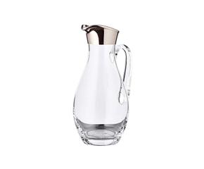 Mundgeblasener Kristallglas Krug Johnny mit einem Durchmesser von 14 cm und einer Höhe von 30 cm hochwertiges handgefertigtes Design