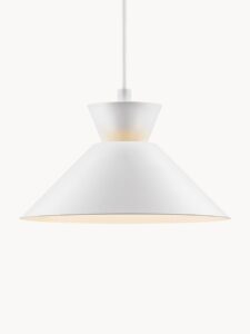 Kleine moderne Pendelleuchte Dial aus Metall in Schwarz für Esszimmer und Wohnzimmer