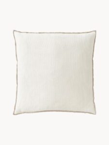 Leinen-Kissenhülle Blaine in natürlichem Beige für stilvolle Wohnraumgestaltung