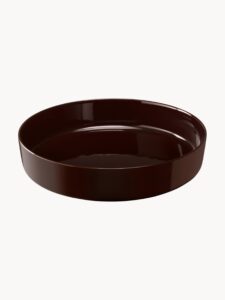 Servierschale Braun mit Durchmesser 30 cm und Höhe 6 cm ideal zum Servieren von Speisen