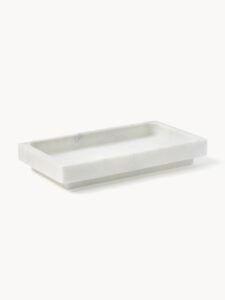 Elegantes Marmor-Tablett aus hochwertigem weißem Marmor für stilvolle Präsentation und Dekoration