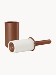 Fusselroller Singles Cocoa Brown zum Entfernen von Fusseln und Tierhaaren auf Kleidung und Möbeln