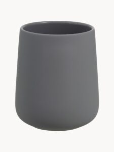 Porzellan-Zahnputzbecher Nova One weiß elegant Badezimmerzubehör robust langlebig