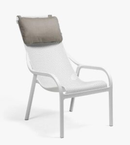 Nardi Nackenkissen Net Lounge Grigio aus Sunbrella-Material für optimalen Komfort und Langlebigkeit
