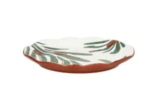 Dessertteller Grün Mykanos Durchmesser 20 cm aus hochwertigem Porzellan