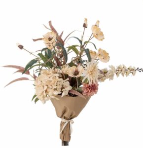 Kunstblumen-Strauß Hazy Natur mit natürlichen Farbtönen und realistischem Design