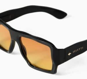 Seletti Sonnenbrille Kansas OKS01-BY stylische schwarze Sonnenbrille mit modernem Design und UV-Schutz