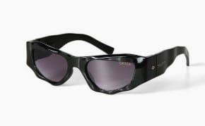 Seletti Sonnenbrille COLORADO OKS03-BB mit schwarzem Rahmen und dunklen Gläsern, moderner Stil für Damen und Herren