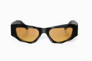 Seletti Sonnenbrille COLORADO OKS03-BY stilvolle schwarze Sonnenbrille mit gelben Gläsern modern und hochwertig