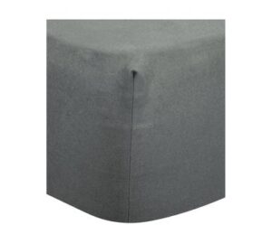 Flanell-Spannbettlaken 140 x 200 cm weiches warmes Bettlaken in Grau für Matratzengröße 140x200 cm