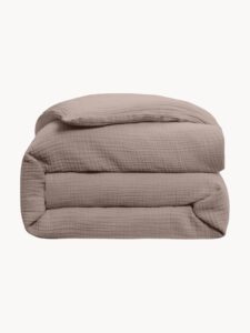 Bio-Baumwolle-Bettwäsche 2-teilig 155x220 cm und 80x80 cm Kissenbezug natürliche atmungsaktive nachhaltige Bettwäsche-set