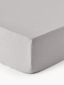 Leinen Spannbettlaken in Größe 140 x 200 x 25 cm für elastischen und atmungsaktiven Matratzenschutz
