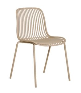 Outdoor Stuhl Brason moderner Gartenstuhl aus wetterfestem Material für Terrasse und Balkon