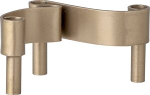 Kerzenhalter Kenja aus Metall mit modernem Design für dekorative Raumgestaltung