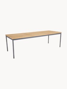 Gartentisch Nox aus robustem Material in den Maßen Länge 238 cm und Tiefe 90 cm für den Außenbereich