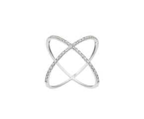 Weißgold-Ring La Magnifique mit Diamanten Größe 54 elegant funkelnd hochwertig