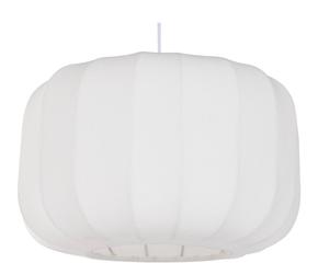 Hängeleuchte aus weißem Stoff mit 45 cm Durchmesser modernes Design Wohnzimmerbeleuchtung