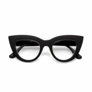 Okkia Lesebrille Claudia Modell OK023BK in Schwarz mit Sehstärke 1.00 für angenehmes Lesen