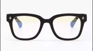 Okkia Bildschirmbrille Giovanni OK017BK-SP schwarzer Rahmen mit blauem Lichtfilter für Computer und Büroarbeit