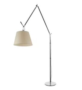 Artemide Tolomeo Mega Stehleuchte modernes Design verstellbarer Lampenschirm Aluminium silber