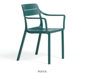 Nardi Cassia Armstuhl Maya modernes Design wetterfest hoher Sitzkomfort