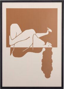 Wandbild Madelein 44x61cm modernes Dekoratives Bild mit elegantem Design für Wohnzimmer Schlafzimmer Büro