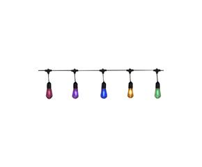 LED Lichterkette Outdoor 5m wetterfest für Garten Terrasse und Balkon energiesparend warmweiß