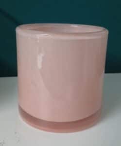 Teelichthalter Shaikka Rosa aus Glas mit filigranem Design für stimmungsvolle Beleuchtung