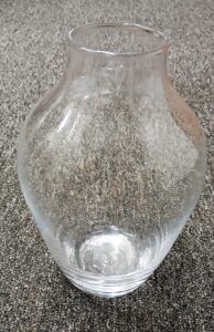 Vase Klar aus klarem Glas modernes Design elegant und zeitlos