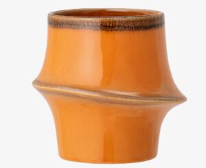 Vase Orange NEY modernes Design Keramikvase leuchtend orange farbig elegante Wohnkultur